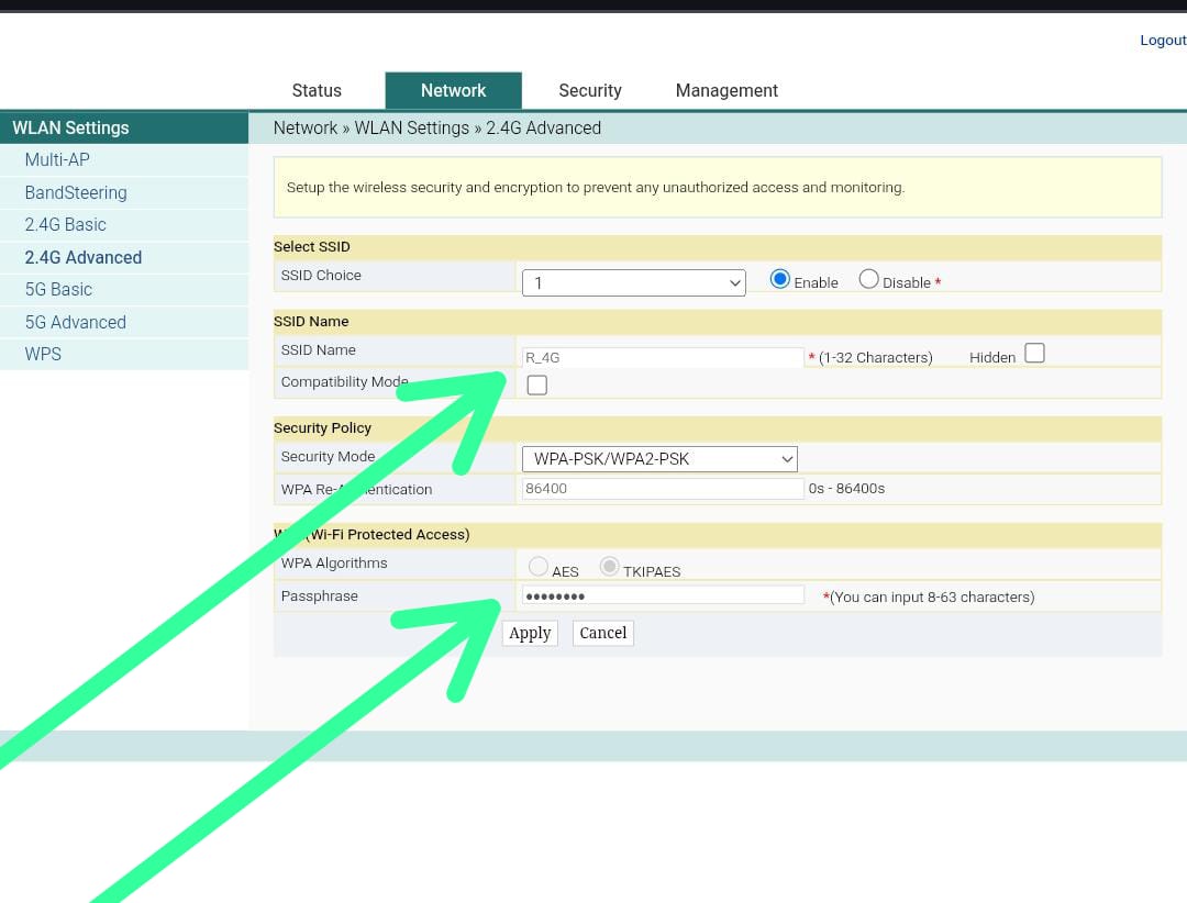Form Security Settings